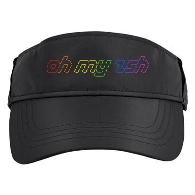 OH MY ZSH Programming Coder Hacker Nerdy Computer Tech Adult Drive Performance Visor