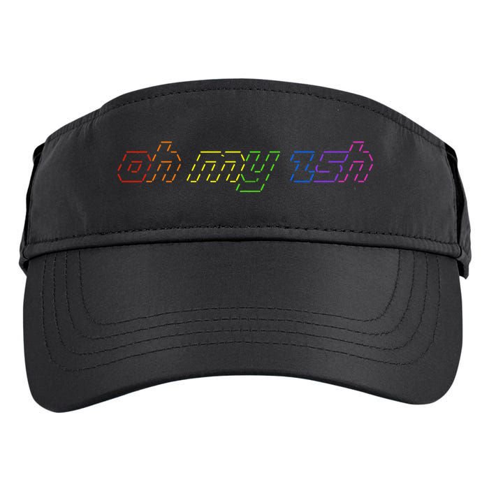 OH MY ZSH Programming Coder Hacker Nerdy Computer Tech Adult Drive Performance Visor