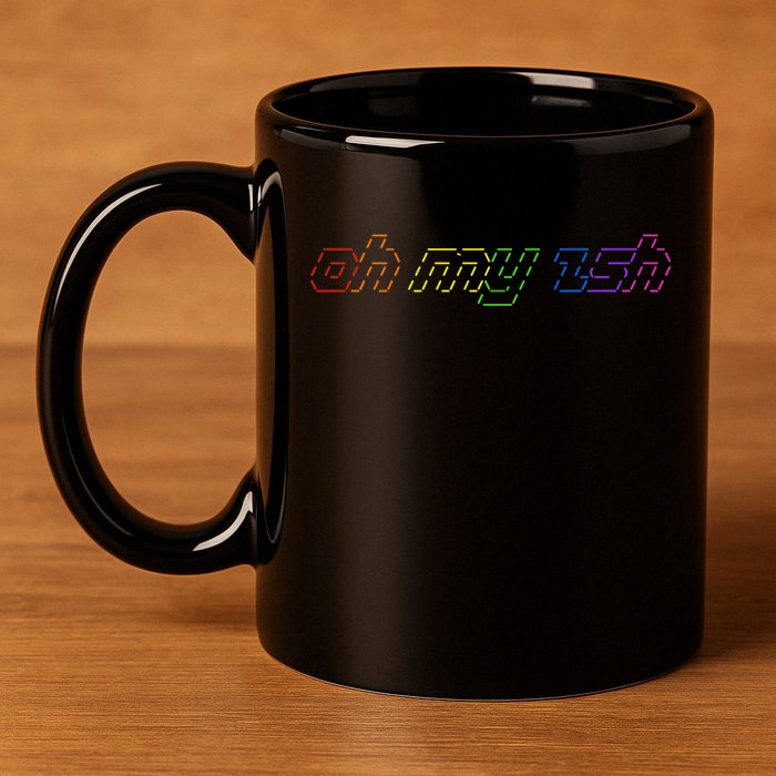 OH MY ZSH Programming Coder Hacker Nerdy Computer Tech 11oz C Handle Ceramic Mug