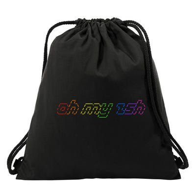 OH MY ZSH Programming Coder Hacker Nerdy Computer Tech Drawstring Bag