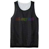 OH MY ZSH Programming Coder Hacker Nerdy Computer Tech Mesh Reversible Basketball Jersey Tank