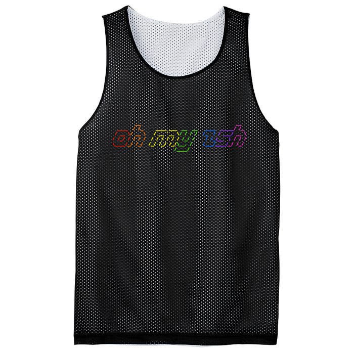 OH MY ZSH Programming Coder Hacker Nerdy Computer Tech Mesh Reversible Basketball Jersey Tank