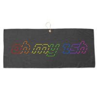 OH MY ZSH Programming Coder Hacker Nerdy Computer Tech Large Microfiber Waffle Golf Towel