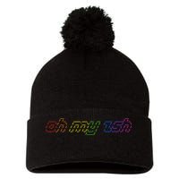 OH MY ZSH Programming Coder Hacker Nerdy Computer Tech Pom Pom 12in Knit Beanie