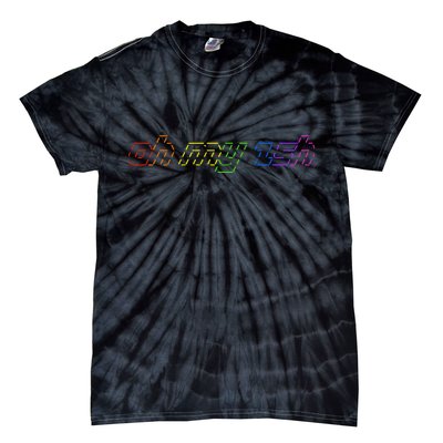 OH MY ZSH Programming Coder Hacker Nerdy Computer Tech Tie-Dye T-Shirt