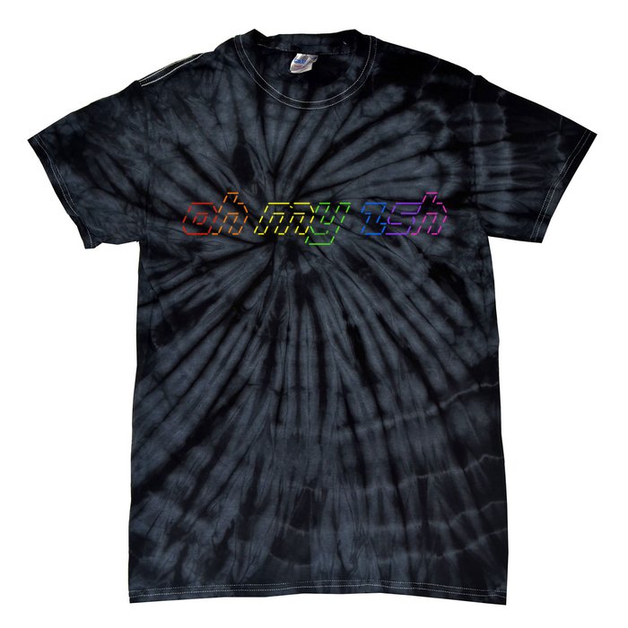OH MY ZSH Programming Coder Hacker Nerdy Computer Tech Tie-Dye T-Shirt