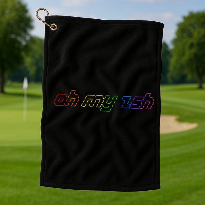 OH MY ZSH Programming Coder Hacker Nerdy Computer Tech Golf Towel