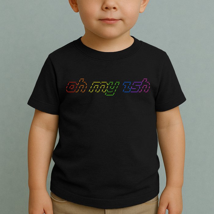 OH MY ZSH Programming Coder Hacker Nerdy Computer Tech Toddler T-Shirt