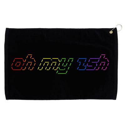 OH MY ZSH Programming Coder Hacker Nerdy Computer Tech Grommeted Golf Towel