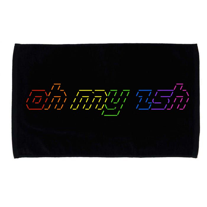OH MY ZSH Programming Coder Hacker Nerdy Computer Tech Microfiber Hand Towel