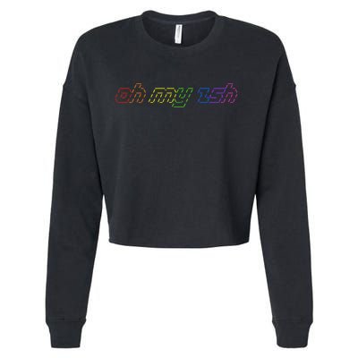 OH MY ZSH Programming Coder Hacker Nerdy Computer Tech Cropped Pullover Crew