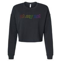 OH MY ZSH Programming Coder Hacker Nerdy Computer Tech Cropped Pullover Crew