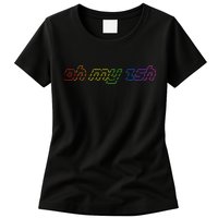 OH MY ZSH Programming Coder Hacker Nerdy Computer Tech Womens T-Shirt
