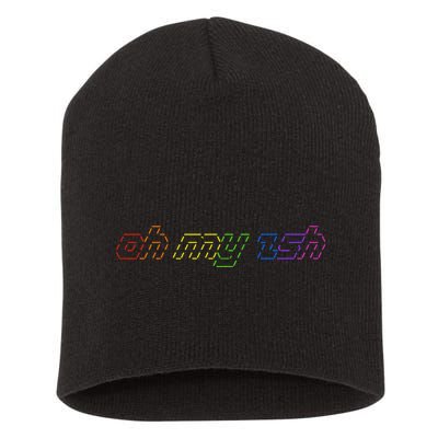 OH MY ZSH Programming Coder Hacker Nerdy Computer Tech Short Acrylic Beanie