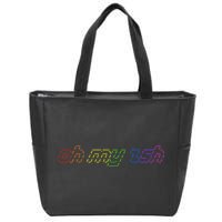 OH MY ZSH Programming Coder Hacker Nerdy Computer Tech Zip Tote Bag