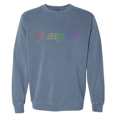 OH MY ZSH Programming Coder Hacker Nerdy Computer Tech Garment-Dyed Sweatshirt