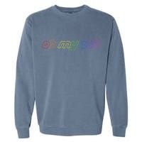 OH MY ZSH Programming Coder Hacker Nerdy Computer Tech Garment-Dyed Sweatshirt