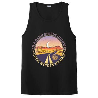 On A Dark Desert Highway Cool Wind In My Hair PosiCharge Competitor Tank