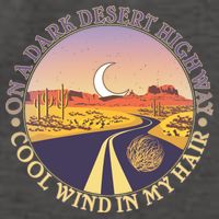 On A Dark Desert Highway Cool Wind In My Hair Vector Backpack