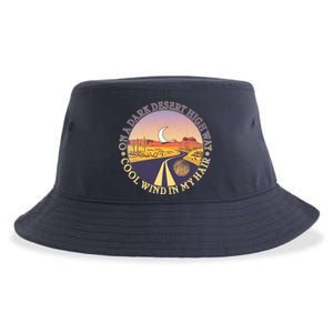 On A Dark Desert Highway Cool Wind In My Hair Sustainable Bucket Hat