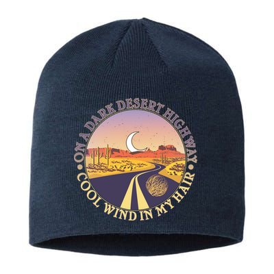 On A Dark Desert Highway Cool Wind In My Hair Sustainable Beanie