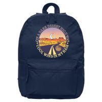 On A Dark Desert Highway Cool Wind In My Hair 16 in Basic Backpack