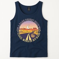On A Dark Desert Highway Cool Wind In My Hair Tank Top