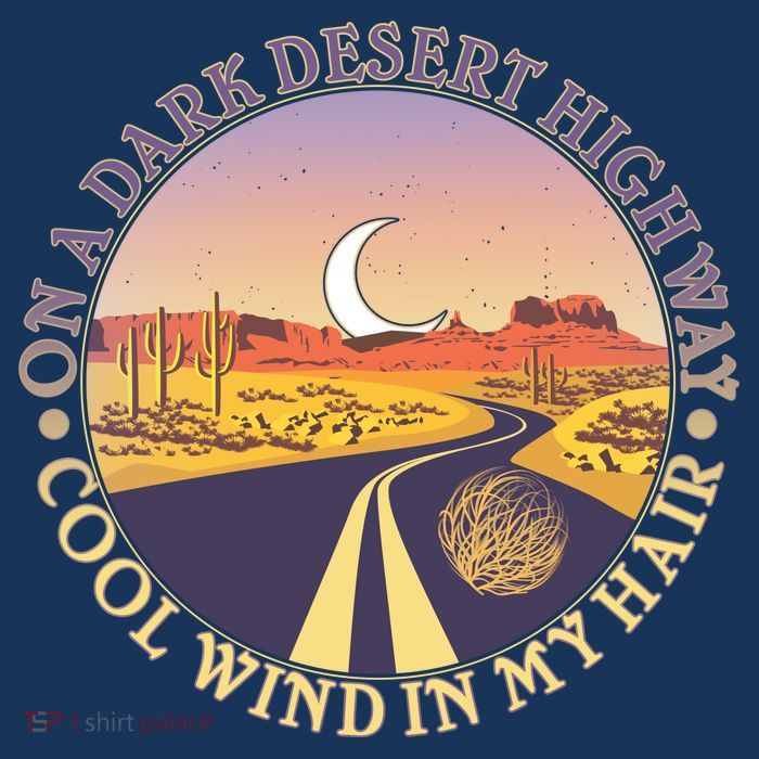 On A Dark Desert Highway Cool Wind In My Hair Tank Top