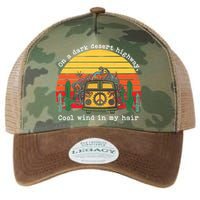  On A Dark Desert Highway Retro Legacy Tie Dye Trucker Hat