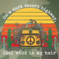  On A Dark Desert Highway Retro Legacy Tie Dye Trucker Hat