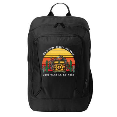  On A Dark Desert Highway Retro City Backpack