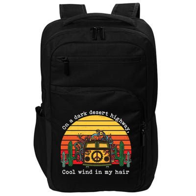  On A Dark Desert Highway Retro Impact Tech Backpack