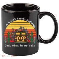 On A Dark Desert Highway Retro 11oz C Handle Ceramic Mug