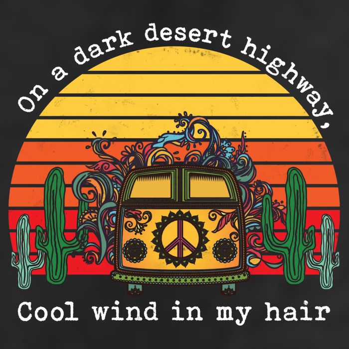  On A Dark Desert Highway Retro 15oz Campfire Ceramic Mug