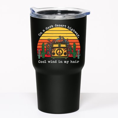  On A Dark Desert Highway Retro Tumbler