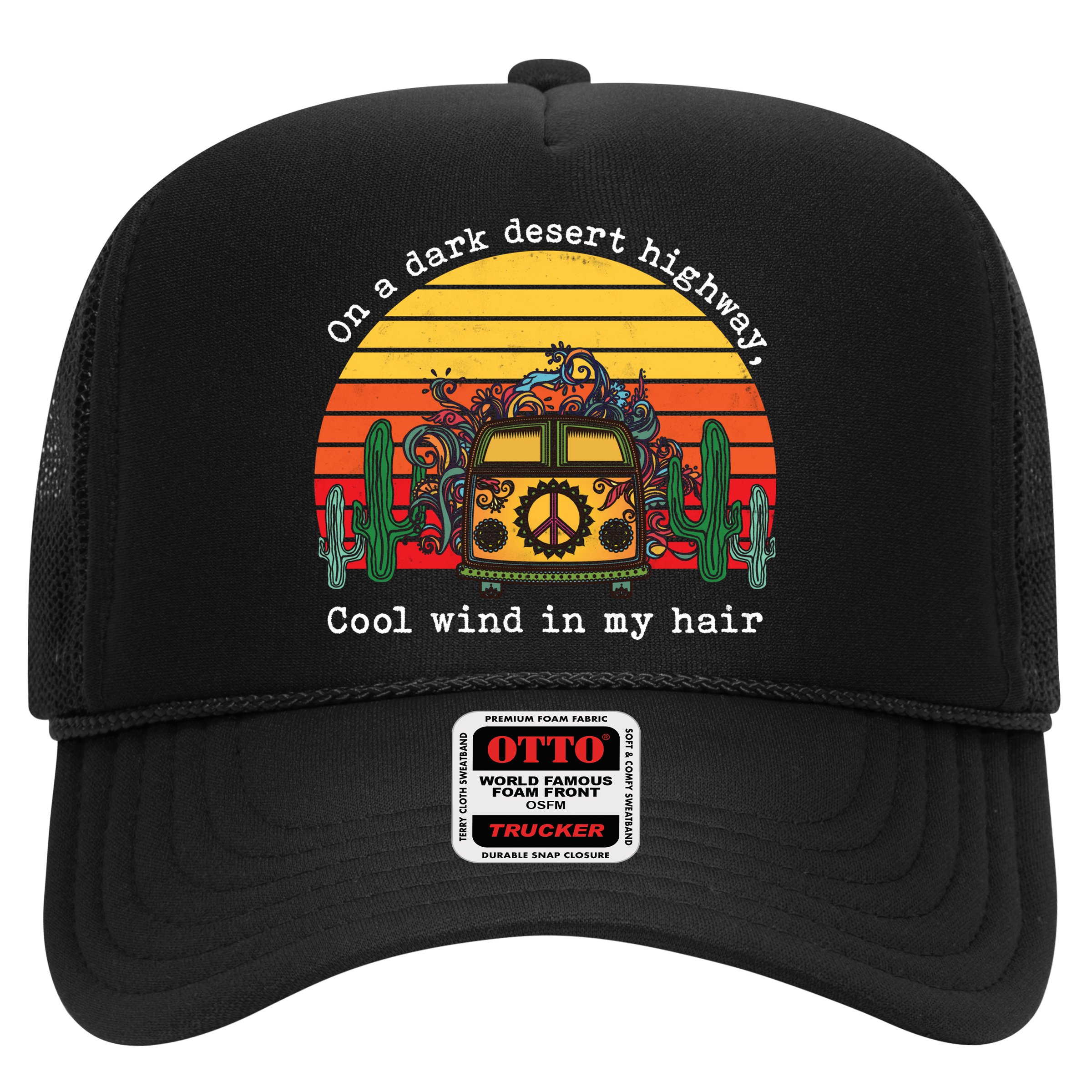  On A Dark Desert Highway Retro Hat