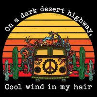  On A Dark Desert Highway Retro Wool Snapback Cap