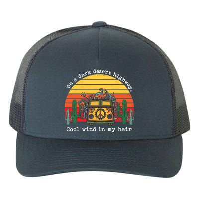  On A Dark Desert Highway Retro Yupoong Adult 5-Panel Trucker Hat