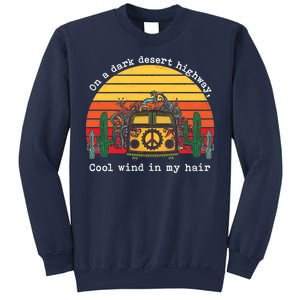  On A Dark Desert Highway Retro Sweatshirt