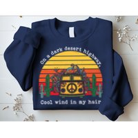  On A Dark Desert Highway Retro Sweatshirt