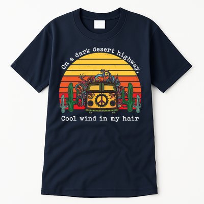  On A Dark Desert Highway Retro Tall T-Shirt