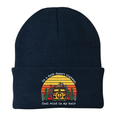  On A Dark Desert Highway Retro Beanie