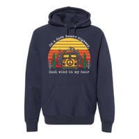  On A Dark Desert Highway Retro Premium Hoodie