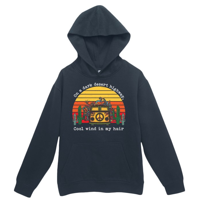  On A Dark Desert Highway Retro Urban Pullover Hoodie