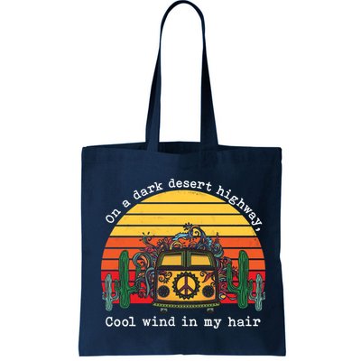  On A Dark Desert Highway Retro Bag