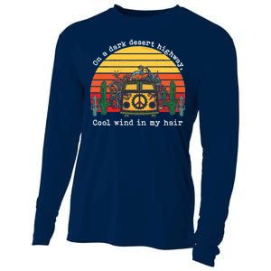  On A Dark Desert Highway Retro Cooling Performance Long Sleeve Crew