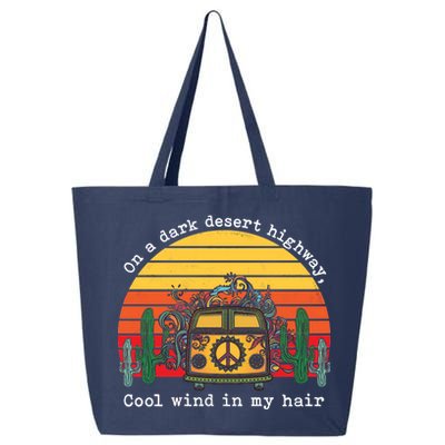  On A Dark Desert Highway Retro 25L Jumbo Tote