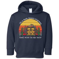  On A Dark Desert Highway Retro Toddler Hoodie