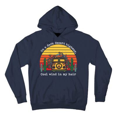  On A Dark Desert Highway Retro Tall Hoodie