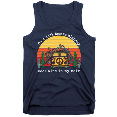  On A Dark Desert Highway Retro Tank Top